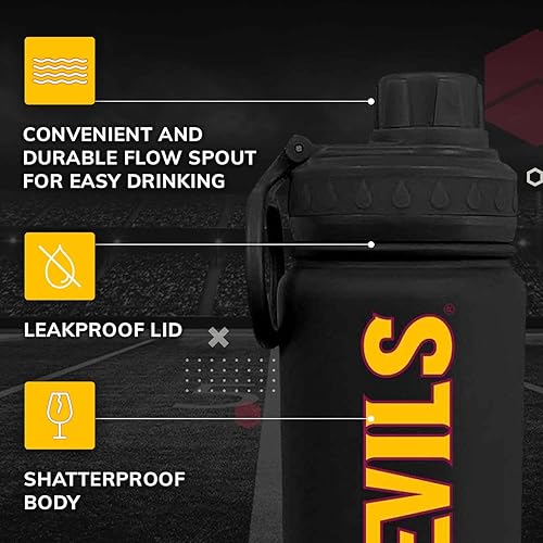 Vista 244 de Campus Colors Botella de agua de acero inoxidable de la NCAA, tapa giratoria, 24 onzas, clip de transporte, mantiene tus bebidas calientes o frías