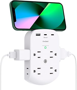 *: One Beat 11-in-1 Multi Plug Wall Surge Protector (8 Power Outlets + 3 USB) at Amazon
