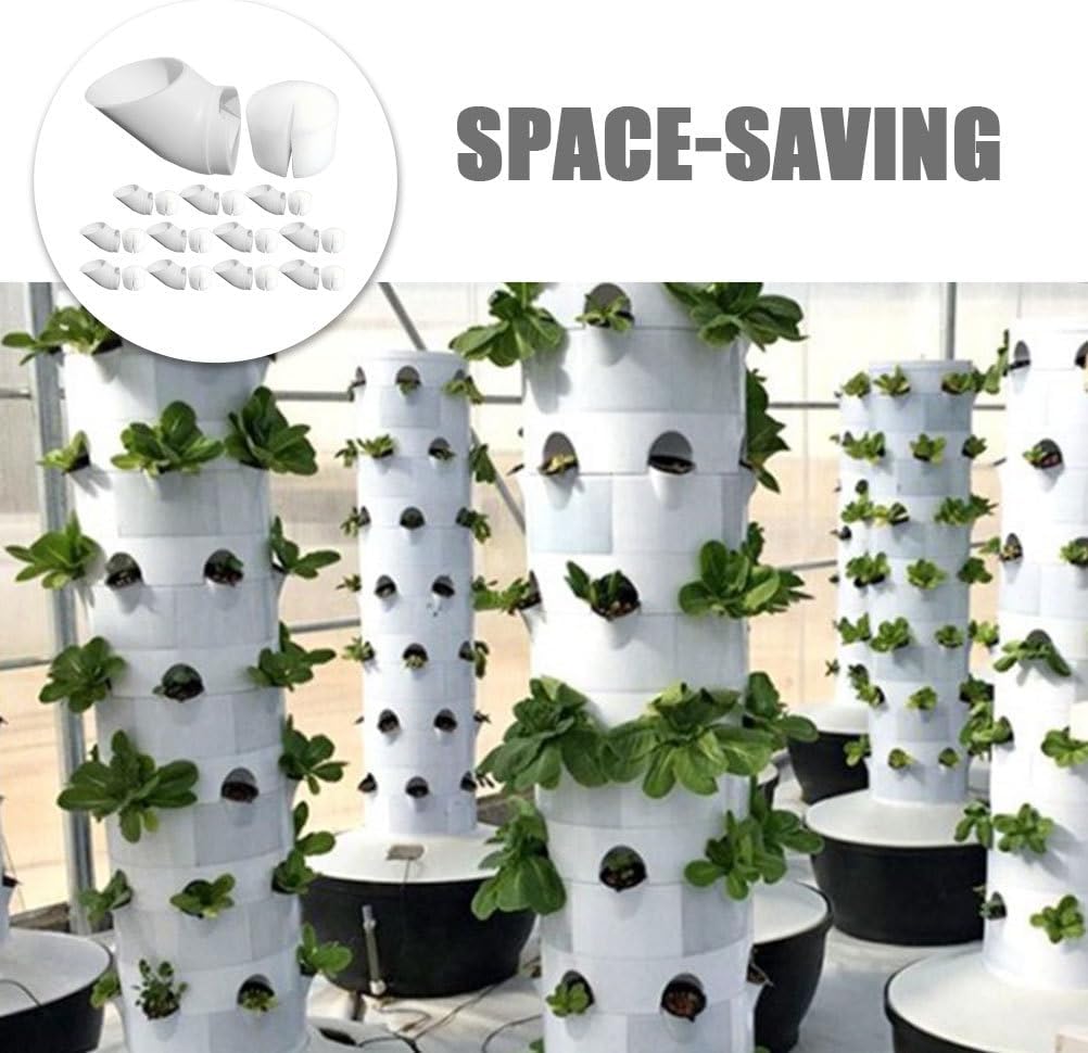 12-Pack Reusable Hydroponic Plant Cups with Sponges
