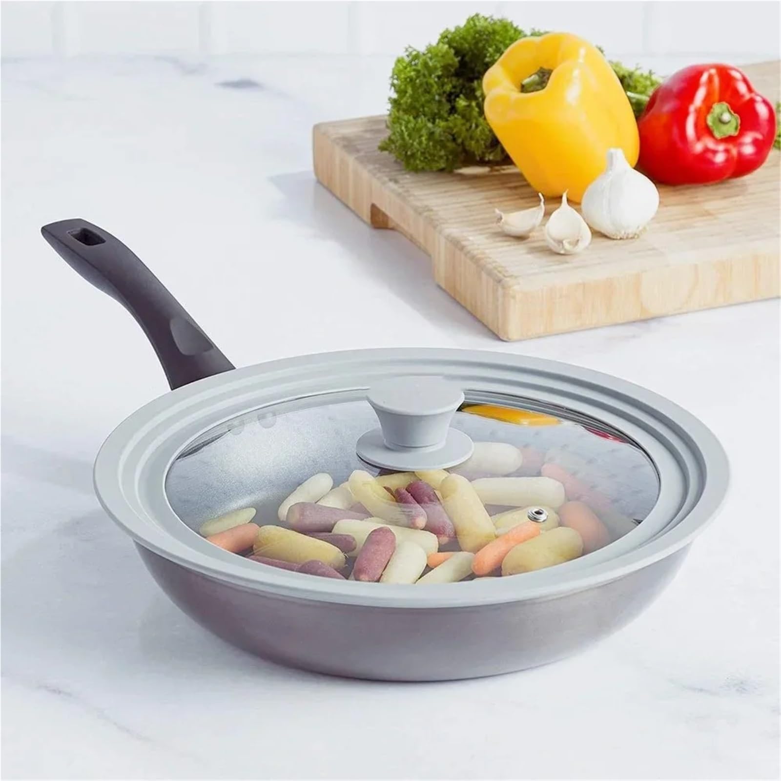 Asa de la tapa de una olla, Reemplazo de manija perilla tapa olla silicona, 10 piezas, multicolor(Red)