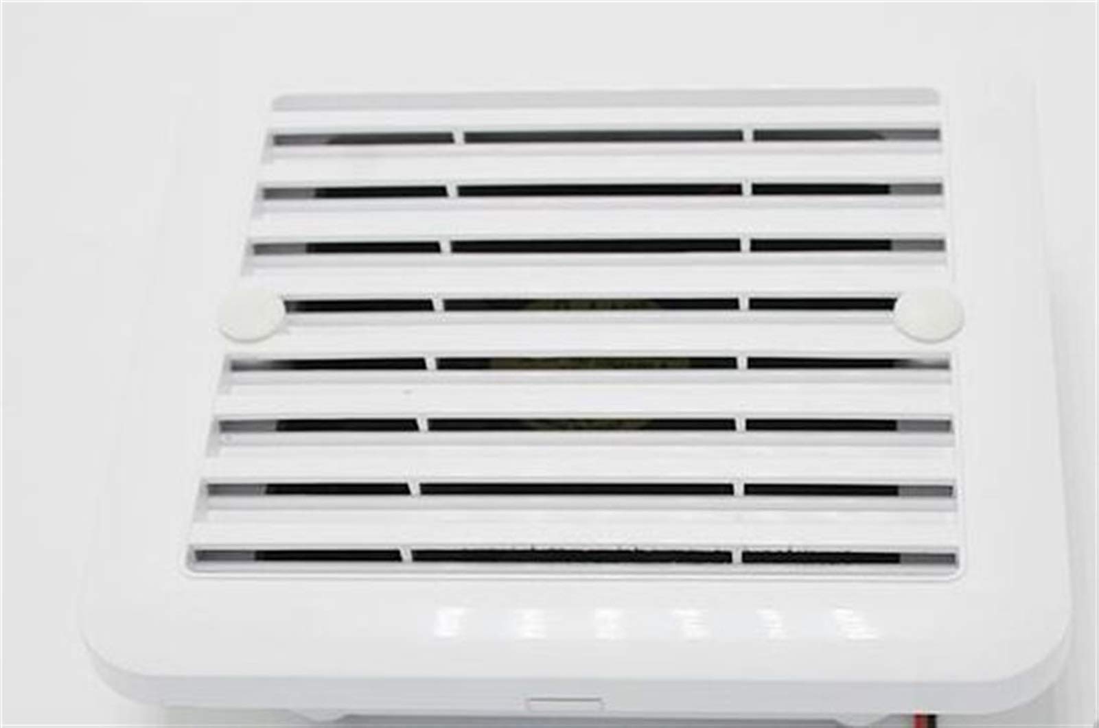 Ventilation Grille Air Vents Grille,Ventilation Opening Grille, 24V RV Side Ventilation Trailer Caravan Vent(White Strong Wind)