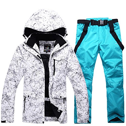 HOTIAN Men's Waterproof Ski Jackets - Insulated Winter Coats