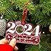Fastpeace Personalized New Home Christmas Ornament 2024, 1st Christmas in Our New Home, Custom Housewarming Gift with Name & Address, Wooden 2 Layer Newhome Ornament (Engaged2024)