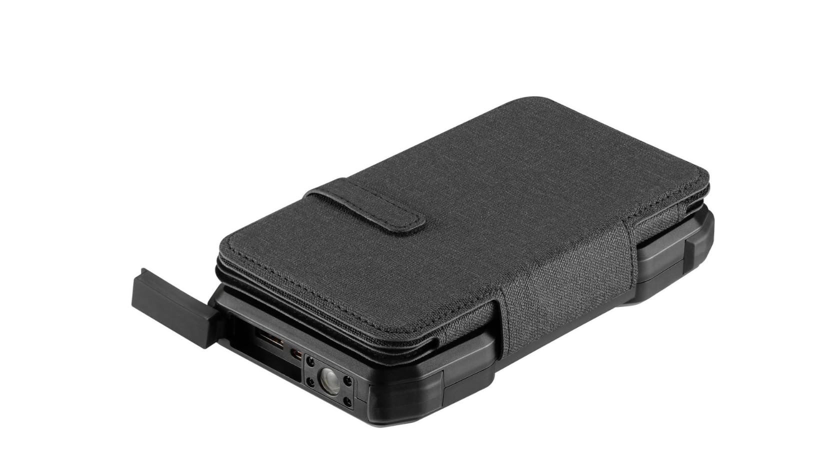 Power Bank solaire 10 000 mAh avec 5 panneaux pliables, charge sans fil 15 W, USB-C et USB-A, panneau solaire 8 W, écran LCD, lampe de poche, IP54, noir