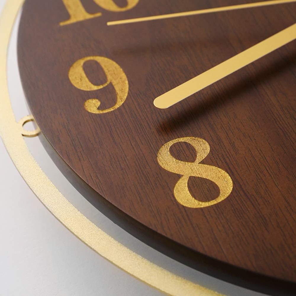 Wall Clock Nordic Deer Head Personality Clock Simple Living Room Fashion Light Luxury Creative Modern Wall Clock Home Solid Wood Wall Clock 32.5 * 60 (cm)