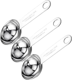 1 Tablespoon Measuring Spoon, 3 Pcs 15ML Stainless Steel Measuring spoons | Smooth Polished Surface, Precise Volume Marking, Easy To Clean & Dishwasher Safe, For Measuring Dry & Liquid Ingredients