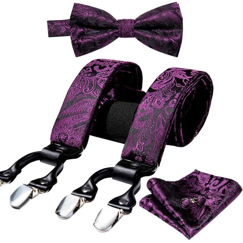 Set de Tirantes y Corbata de Lazo para Hombre en Seda miniatura 2