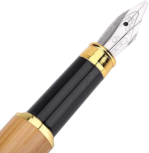 Miniatura 2 de 1 pluma estilográfica de caligrafía, punta ancha con punta de cincel, escritura gótica árabe, cursiva gótica, bolígrafos de escritura suave (0.069