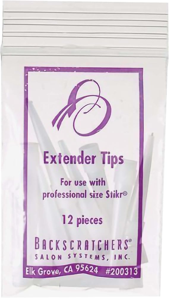 Backscratchers Stikr Extender Tips - Replacement Nozzle for Nail Silk Wrap and Fiber Glass Adhesive