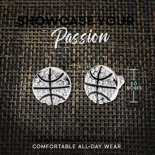 Basketball Earrings- Basketball Jewelry- Perfect Basketball Gifts - Thumbnail 5
