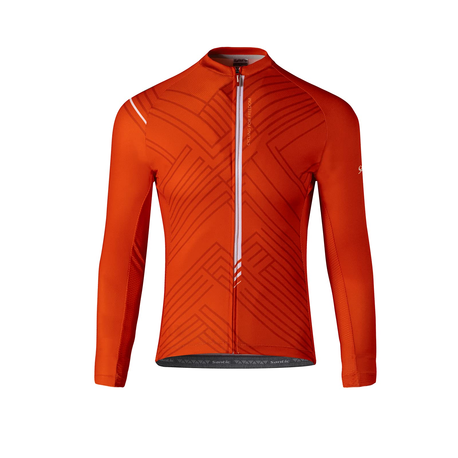 Santic Magliette Ciclismo Uomo Lunghe Maglia Ciclismo Maniche Abbigliamento Mountain Bike Maglia
