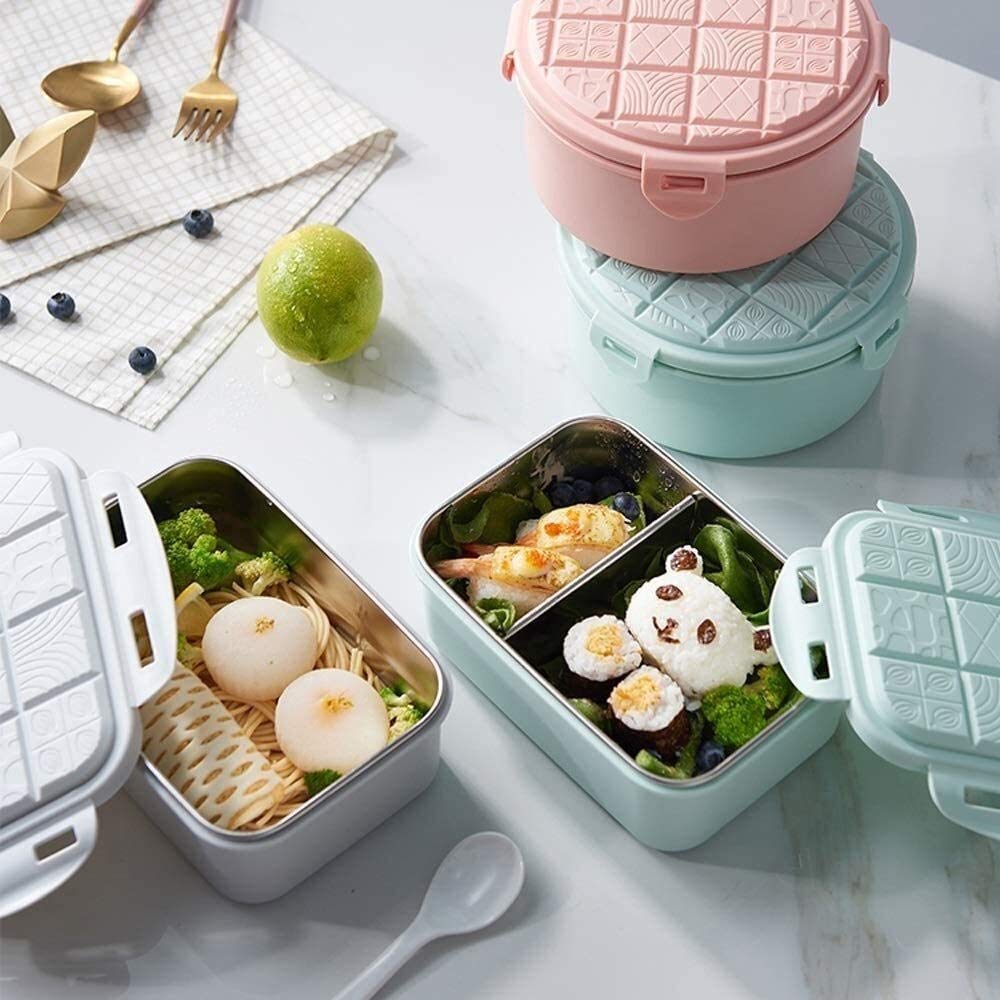 fiambrera, Bento Boxes - Fiambrera aislada portátil(Blue)