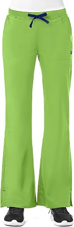 Maevn Womens Apple Green Multi-Pocket Flare Pant XL