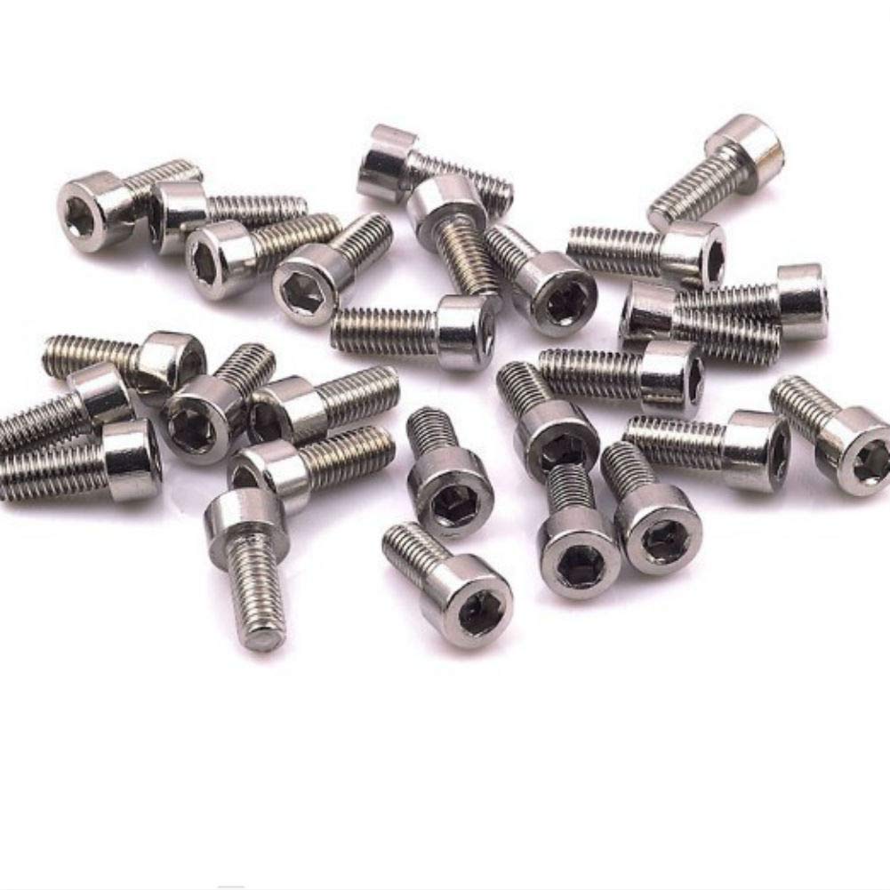 AKOAK 10 Pcs/Pack Bike Water Bottle Cage Bolts M5 Hex Socket Tapping Screw for Bottle Holder Bracket Rack Cycling
