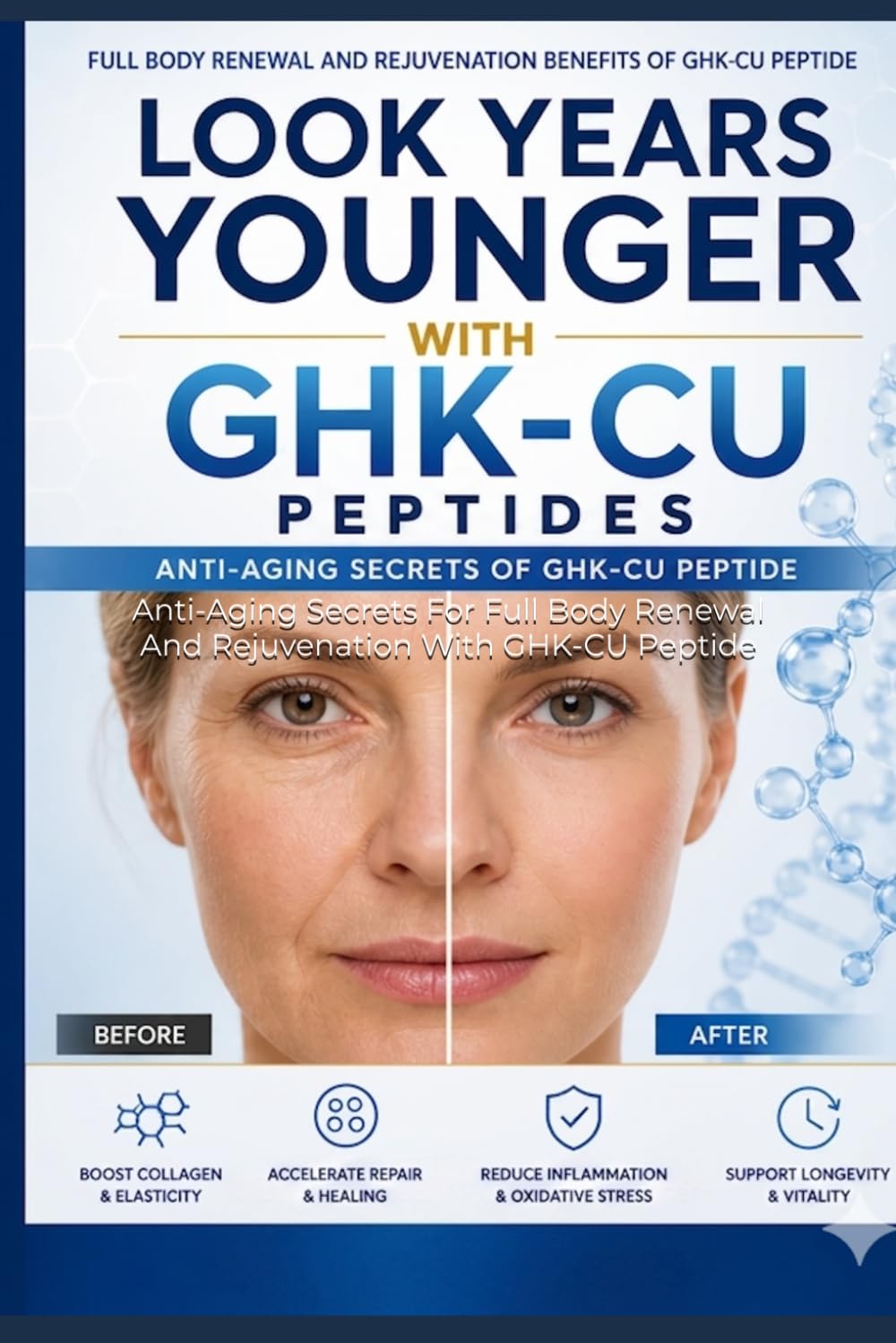 How To Look Years Younger: Anti-Aging Secrets For Full Body Renewal And Rejuvenation With GHK-CU Peptide