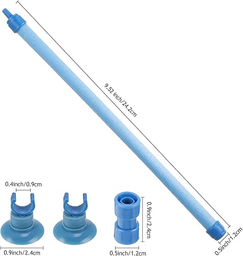 Miniatura 4 de Honoson Barra de piedra de aire de pared de burbujas para acuario, 4 piezas, tanque de peces de 10 pulgadas, difusor de burbujas para tanque de