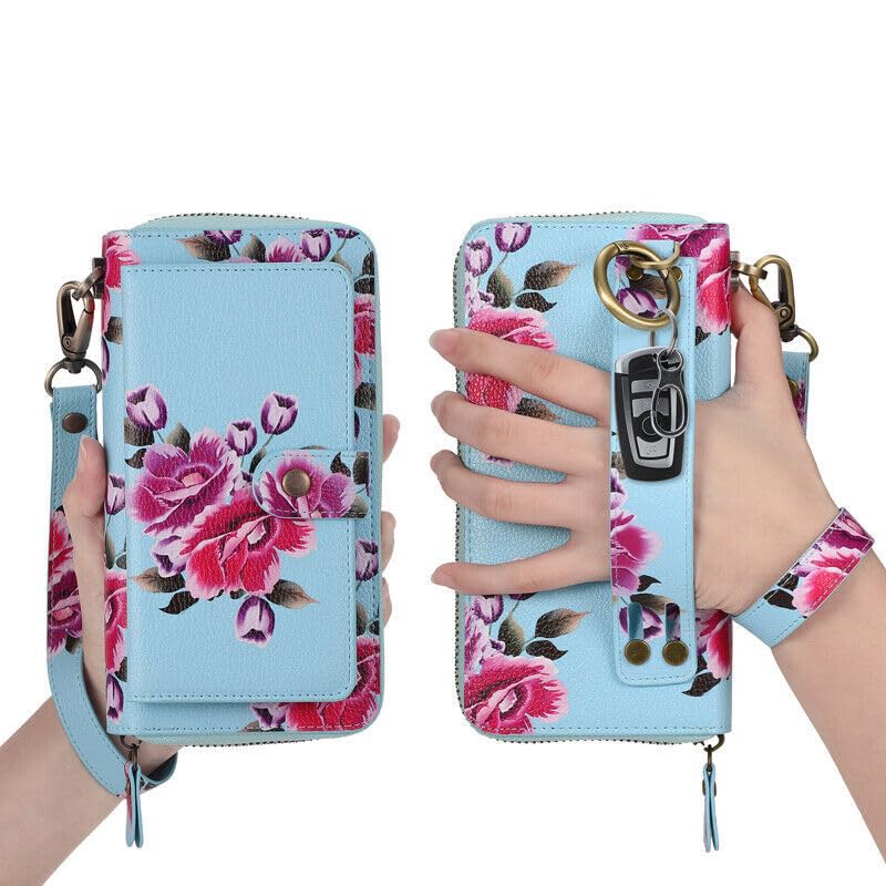 Étui compatible avec iPhone 14 Pro Max magnétique avec portefeuille cuir