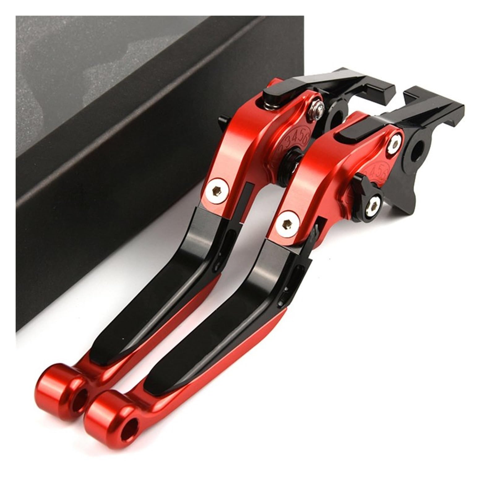 Pbqenxb Break and Clutch Levers for XADV 750 for Forza750 for XADV750 2024 2025 2026 Motorcycle Adjustable Handle Brake Lever Clutch Levers(Red Black Red)