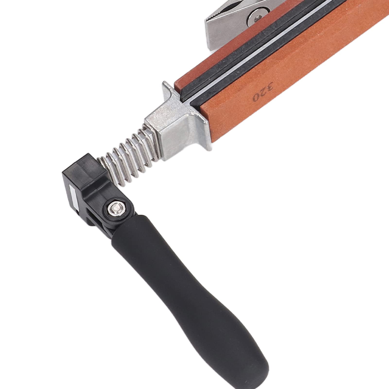 Affilacoltelli in Metallo Affilacoltelli Ad Angolo Fisso con 4 Pietre per Affilare 120 320 600 1500 Grana 360 Rotazione Flip Design per Cucina Caccia Bistecca e Coltelli Pelapatate