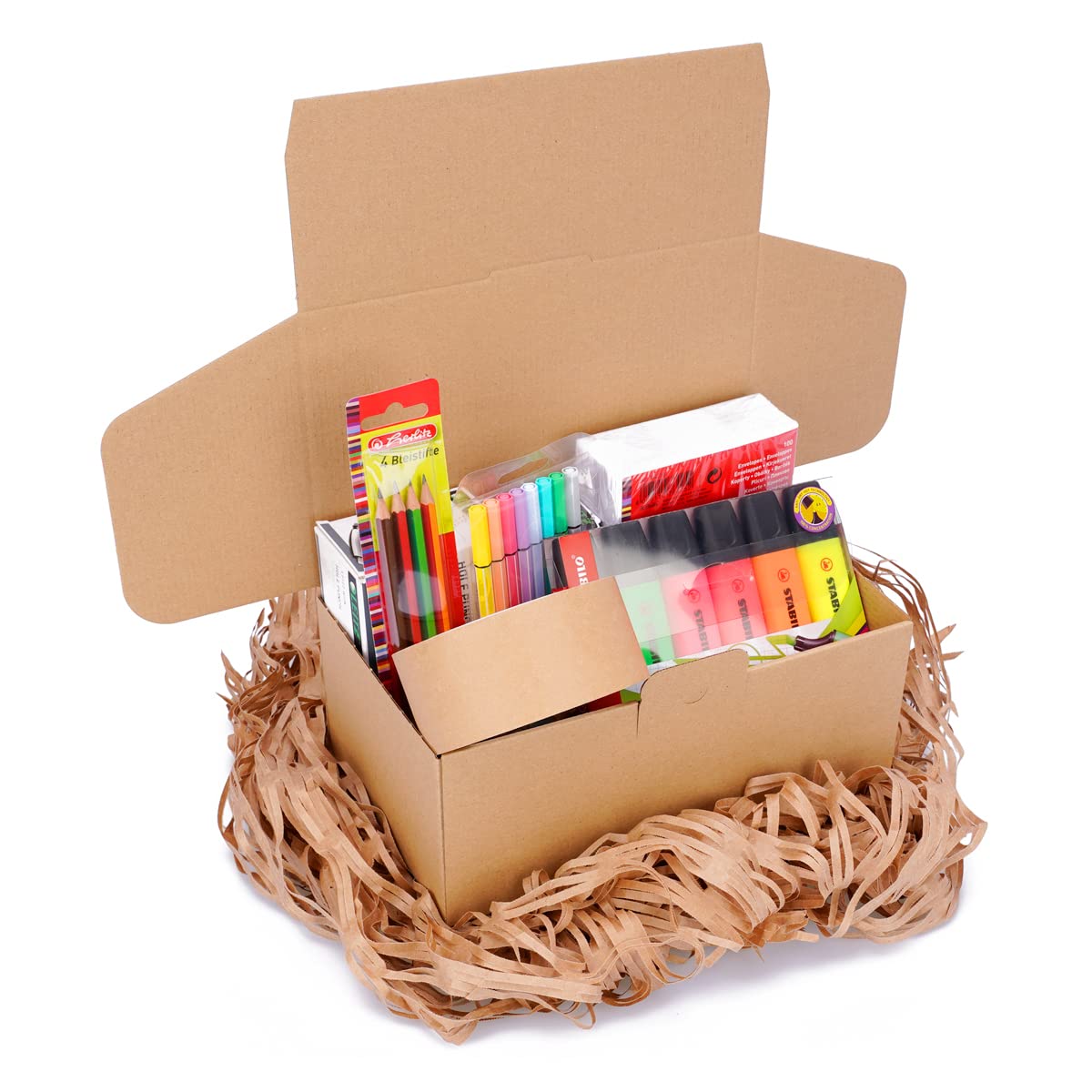verpacking Cajas plegables 250 x 150 x 100 mm marrón (dimensiones exteriores 258 x 158 x 105 mm) WP 30 caja de envío caja DHL Hermes DPD GLS embalaje (50 unidades)