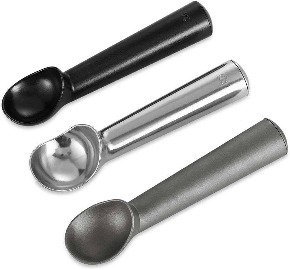 3 Pcs Ice Cream Scoop Nonstick Ice Cream Scooper One-Piece Aluminum Design