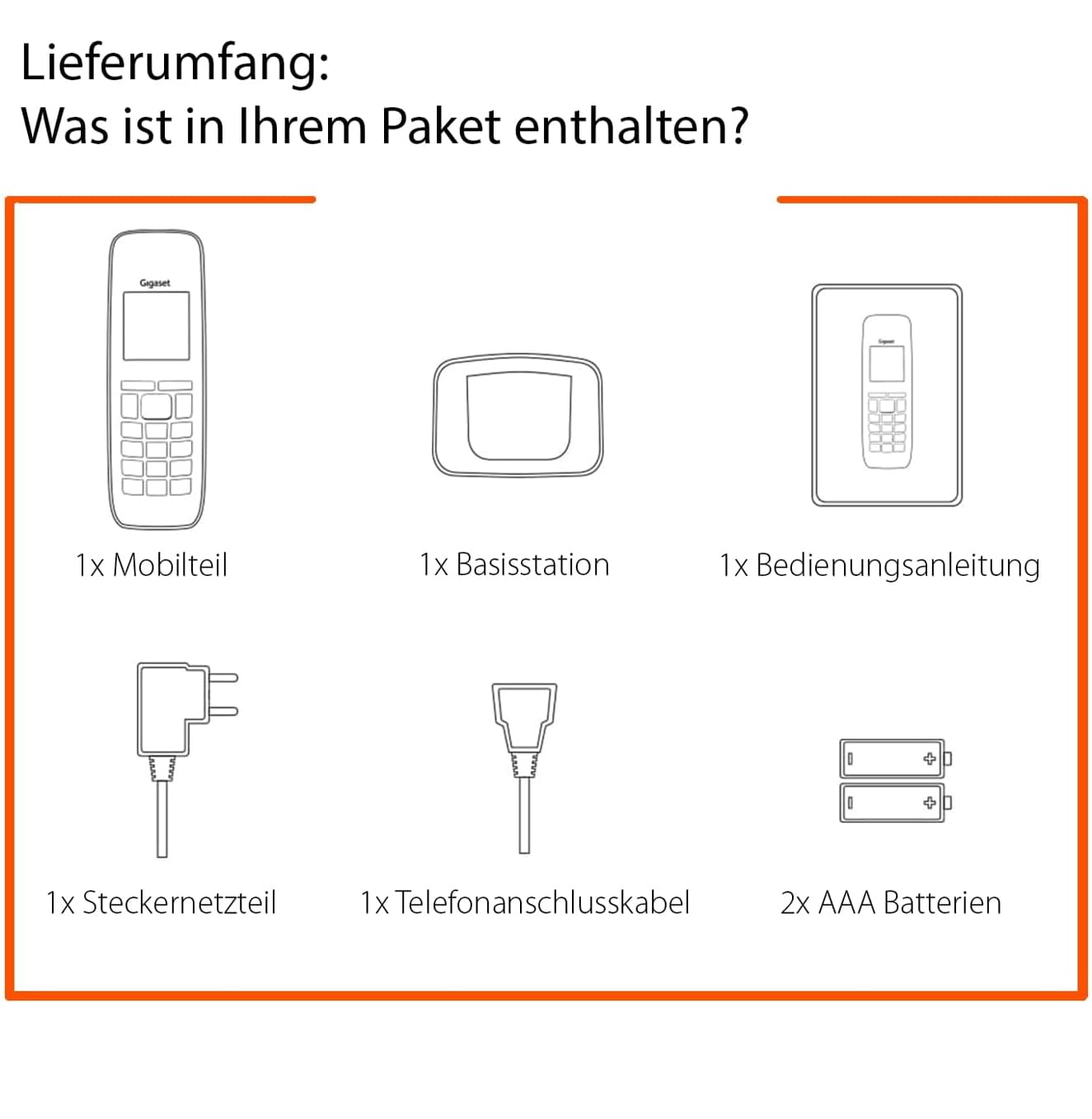 Gigaset E720 - Schnurloses Senioren DECT-Telefon - sprechende Wähltasten - Nummernansage & Namensansage - Anrufübertragung per Bluetooth - Lautstärkeanpassung, schwarz [Deutsche Version]