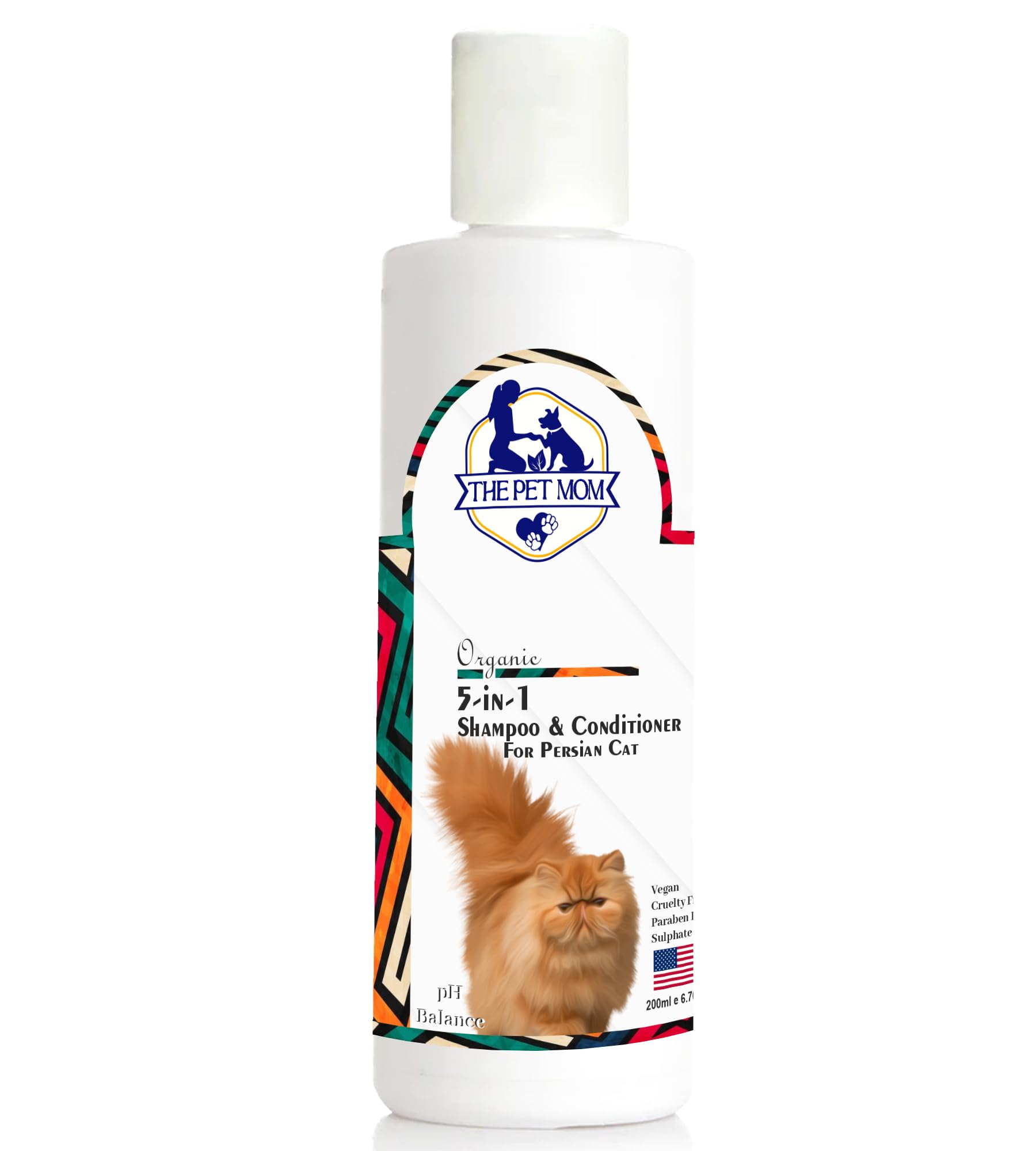 The Pet Mom 5 in 1 Shampoo & Conditioner for Persian Cat| Help in Deep Cleans, Conditions, Refreshing, Anti Itching, Bad Odor, Anti-Fungal | Cat Shampoo Conditioner for All Type of Cat –200ml (B0CY89BCZ6) Amazon Price History, Amazon Price Tracker