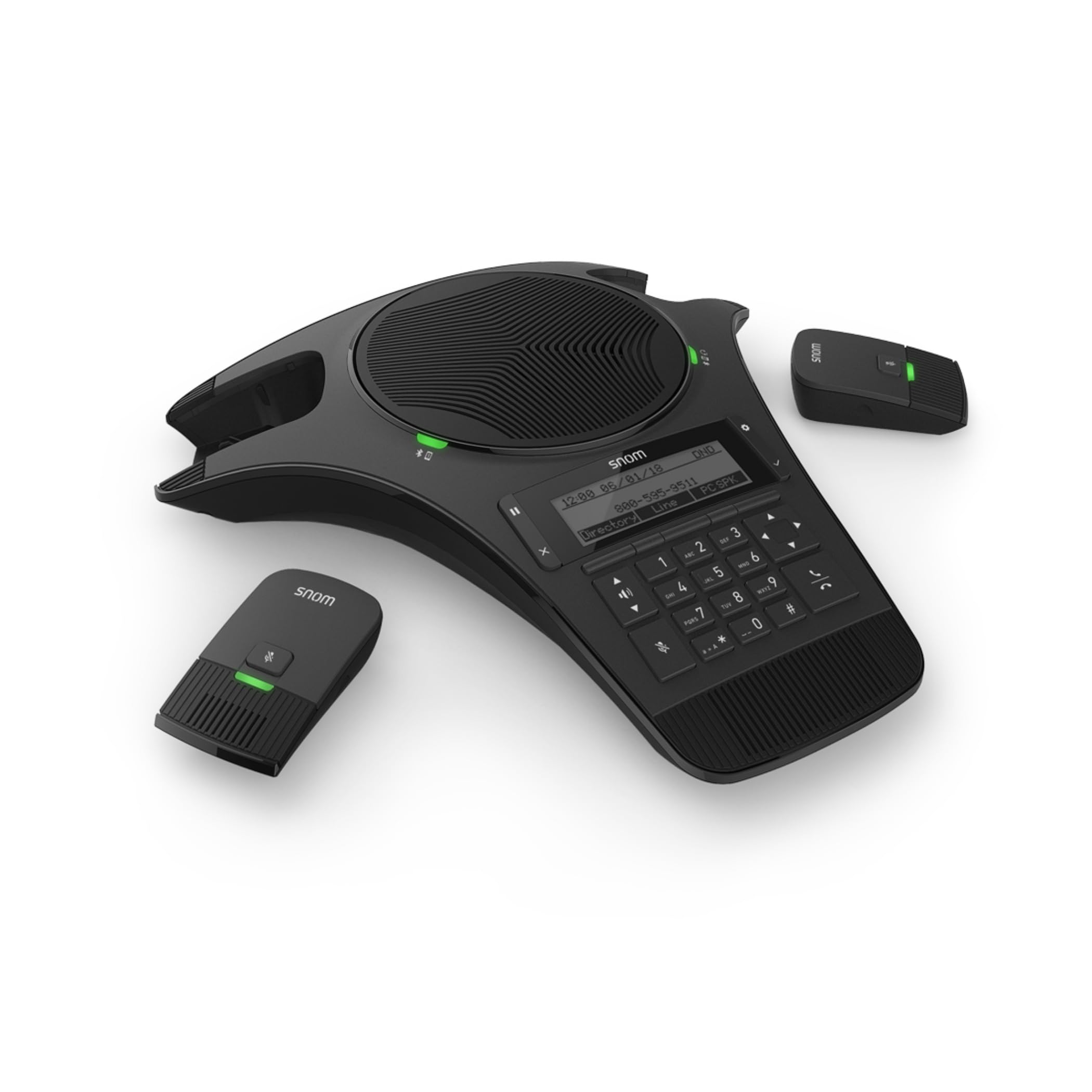 SNOM C520 Conference Phone speaker full-duplex, intelligente Conferenza, DECT, Bluetooth, Wireless Mic, espandibile, per le grandi conferenze con un massimo di 4 stanze separate; Nero; 00004356