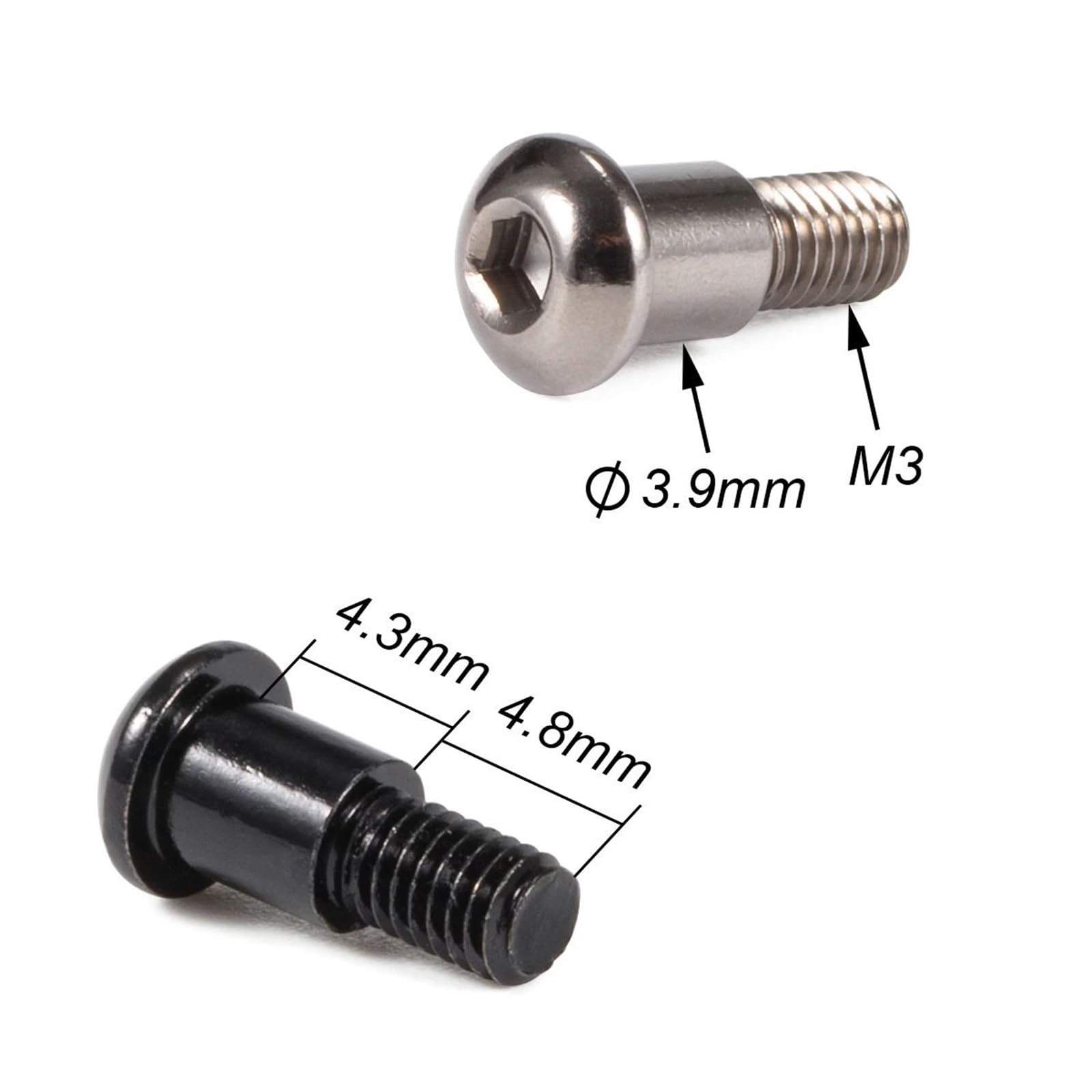 Tornillos Hombro Kingpin Material Especial para Vanquish H10 Opitc VS4-10 F9 F10 D44 para Axial para SCX10 AR44 AR45 para Coche para Capra RC