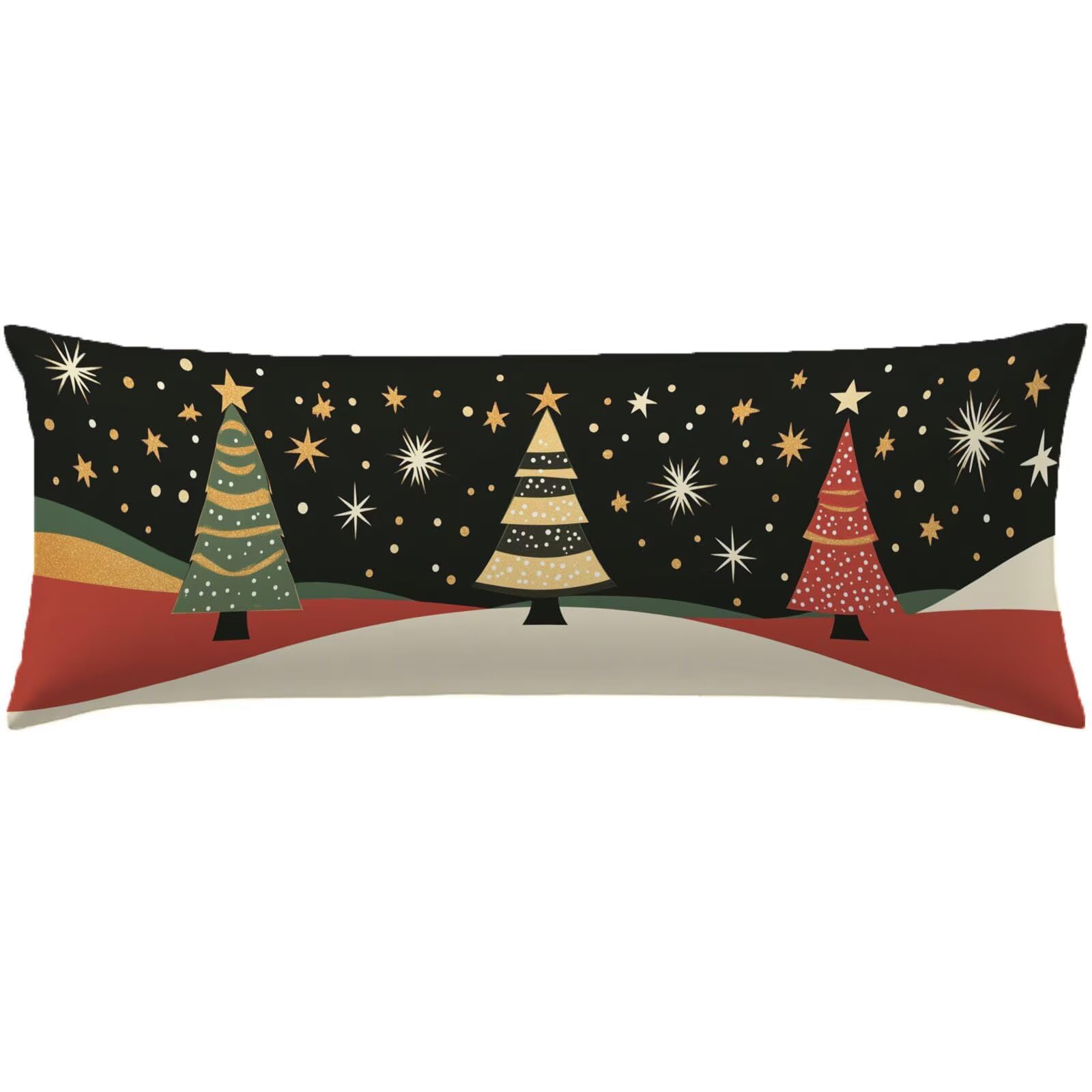Kolor boczna poduszka do spania 60x180 choinka boczna długa poduszka do spania, poduszka na szyję, ciążowa i wspierająca ciążę, aksamitne poszewki na poduszki do łóżka w0-62
