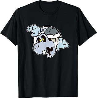 Bros 3 Dry Bones Spooky Skeleton Front & Back T-Shirt