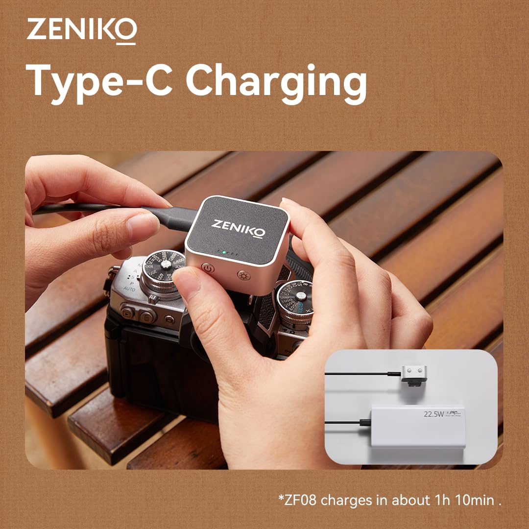 Zeniko ZF08 Flash per Fotocamera GN16 CCT 6500K Supporto Hot Shoe Universale Riciclaggio Veloce 3S