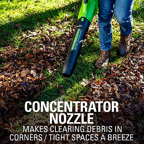Greenworks 40V (130 MPH / 550 CFM / 75+ Compatible Tools) Cordless Brushless Axial Leaf Blower, Tool Only thumbnail 9