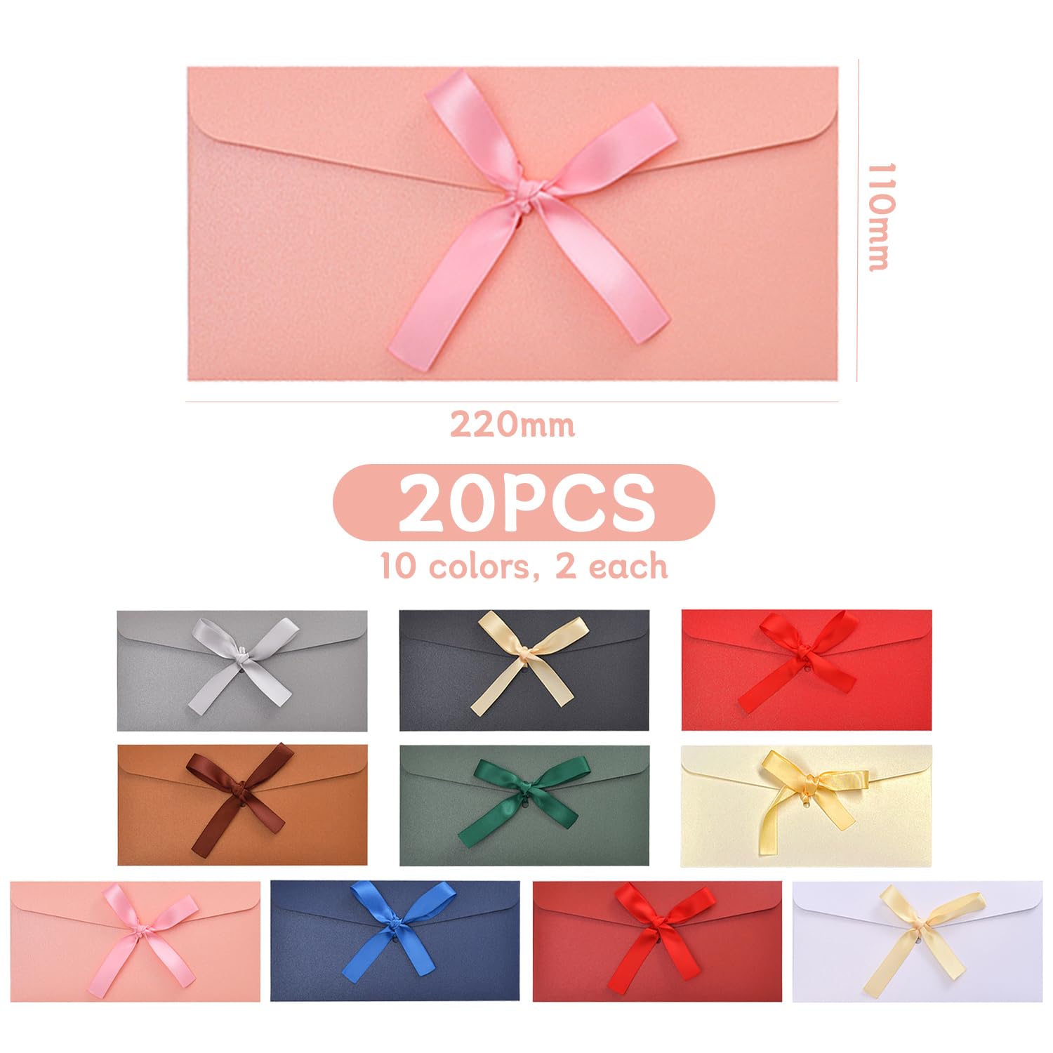Buste Creative per Prua, Inviti, Biglietti di Ringraziamento, Carte Regalo - 20 Pezzi