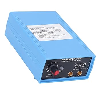 Battery Spot Welding Machine, Spot Welder AC100 240V Portable Easy Operation for Iron Plate (EU Plug)
