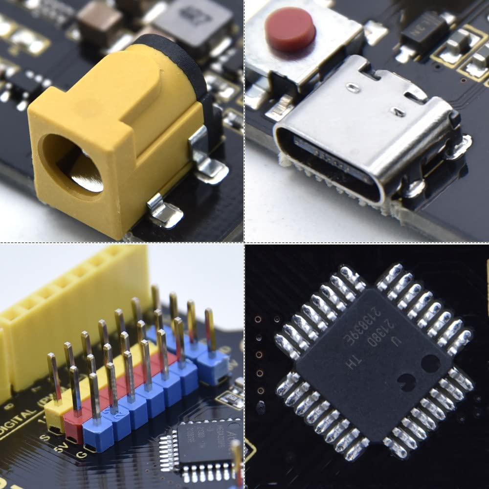KEYESTUDIO UNO Plus R3 microcontrôleur avec câble USB Compatible avec Arduino IDE