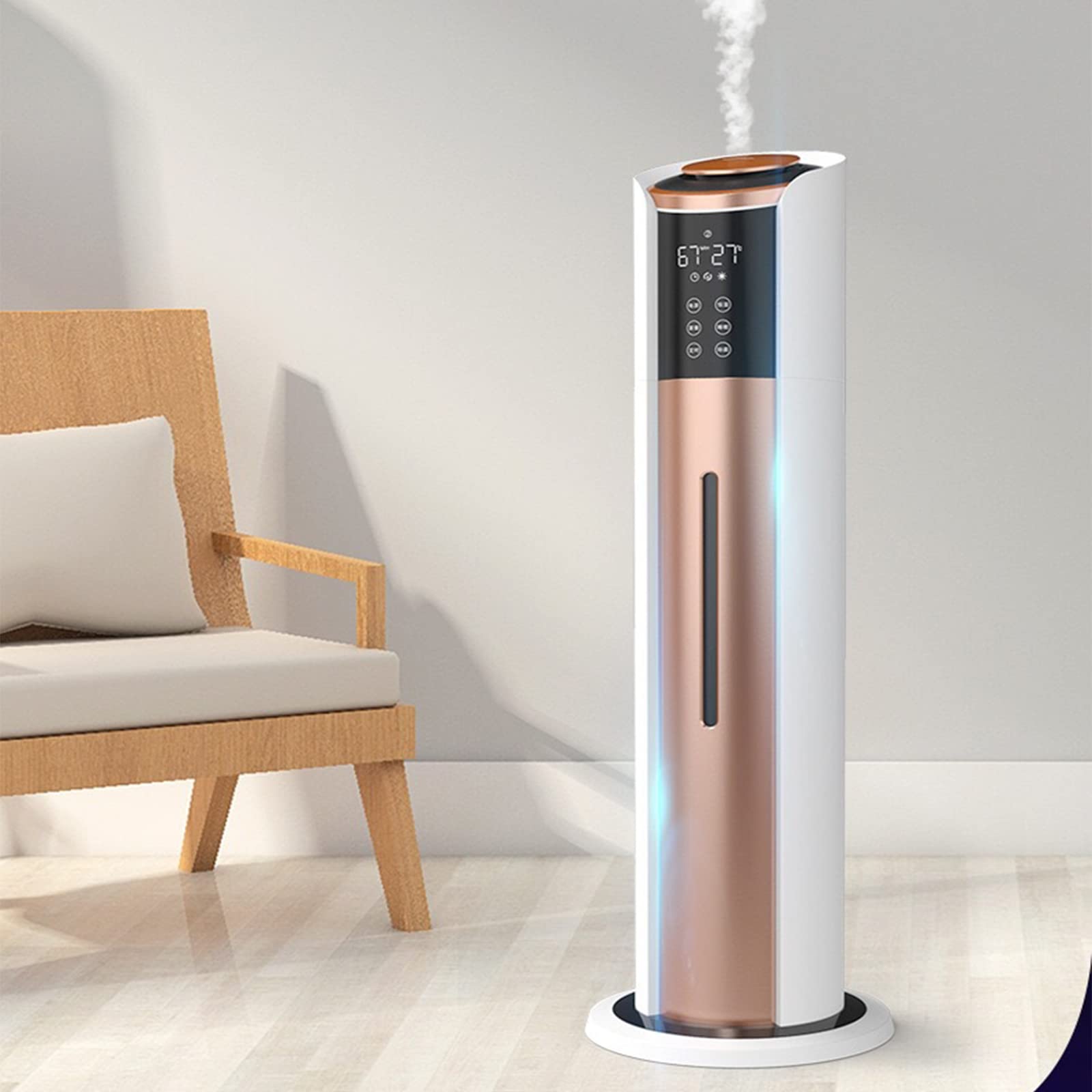 Humidificadores Humidificador Humidificador De Aire Home Mute Apagado Automático con Capacidad De Tanque De Agua De 8 litros 28 Vatios Potente para，
