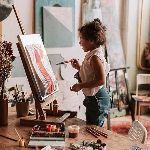 Miniatura 7 de Rollo de lienzo de polialgodón mate para pintar con resistencia superior al estiramiento y planitud inigualable para dibujar, óleo, acrílico o