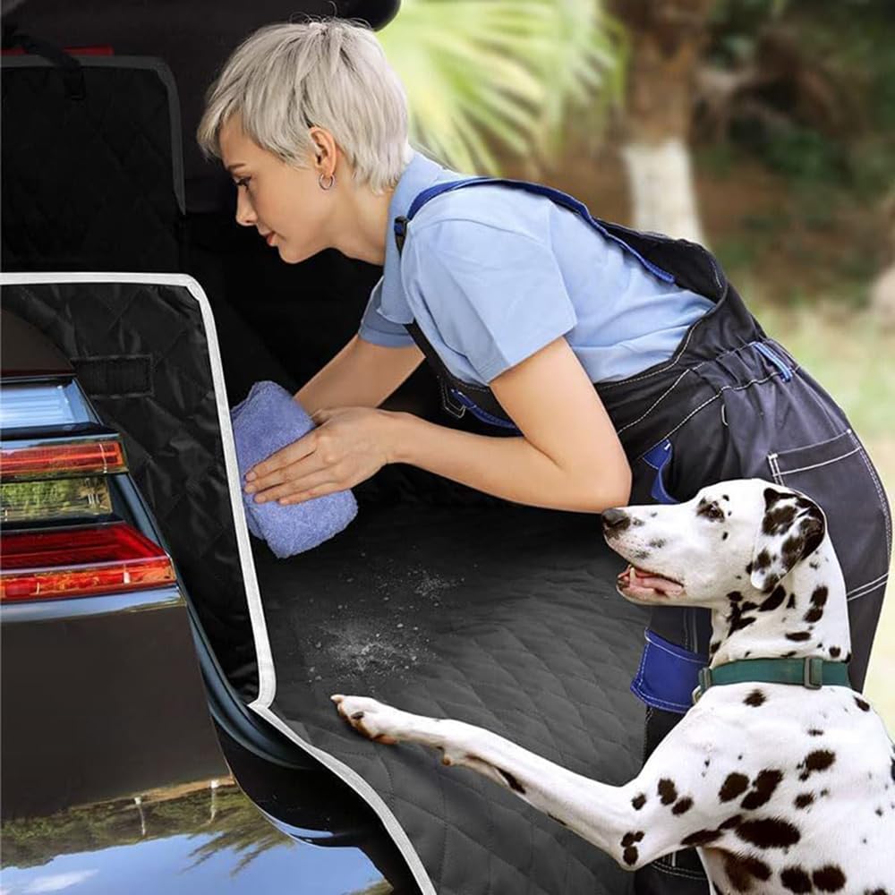 Funda Coche Perro Asiento, para Ford Kuga 2020-2024 Antideslizante Impermeable Auto Maletero Manta Perros con protección Lateral