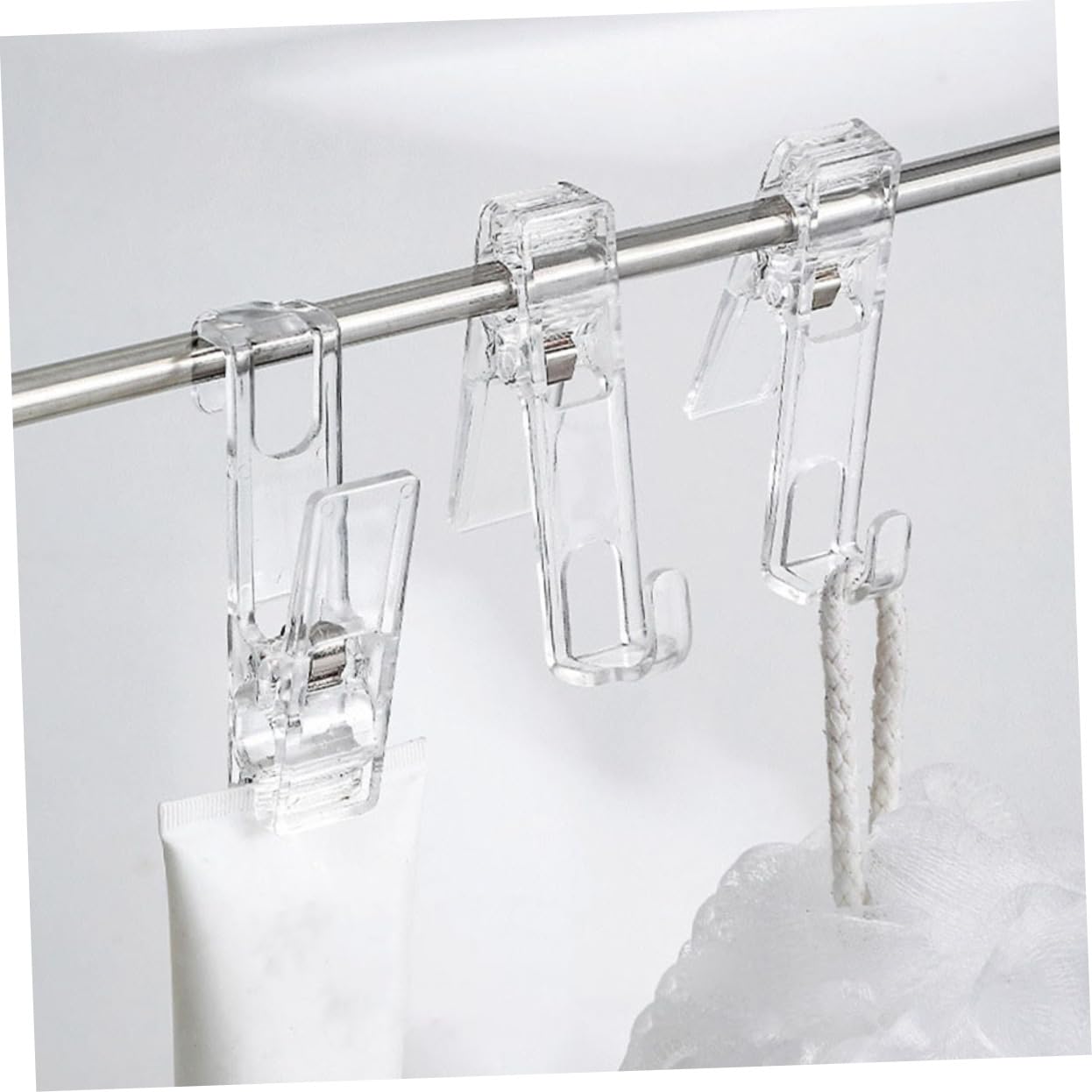 NUOBESTY 4 Sätze Anti-Rust-Haken Wäsche Aufhänger Aufhängeklammern Für Kleidung Keuchen Drinnen Clips Winddichte Kleiderklammern Quiltclip P.s Transparent 8 Stück * 4