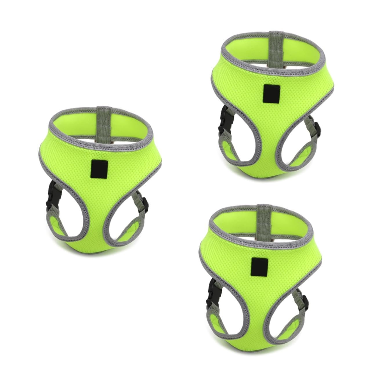 BESPORTBLE 3stücke Pet Safety Strap Verstellbares Hundegeschirr Fluoreszierendes Grün Komfortables Brustgeschirr Für Hunde Für Sicheres Gassigehen Und Training