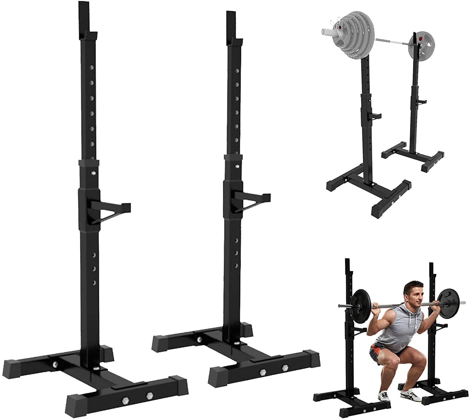Buy Yinguo Adjustable Squat Rack Portable Dumbbell Racks Stands Heavy