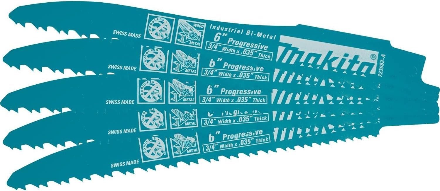 Makita 723083-a-5 (Prog. inalámbrico Recip hoja, 5 unidades