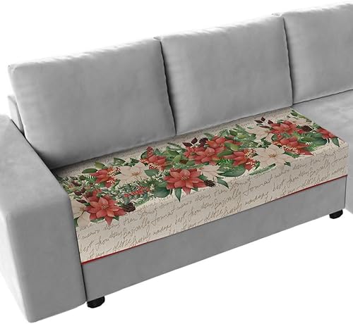 Miniatura 8 de Wowouhiya Snwoflake - Fundas de cojín para sofá de Navidad, diseño de muñeco de nieve, color gris, con parte inferior elástica, fundas protectoras