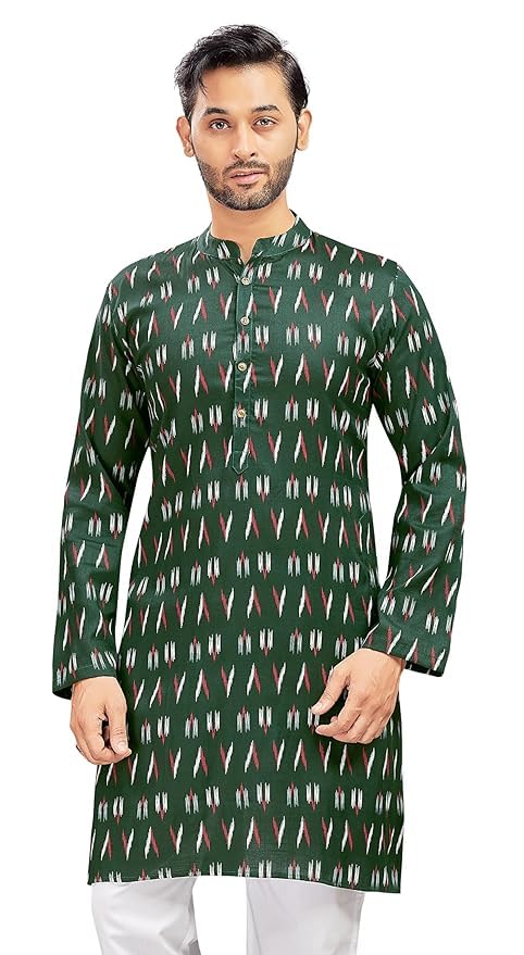 studio shringaar Men's Cotton Relaxed Fit Straight Kurta-picture-27