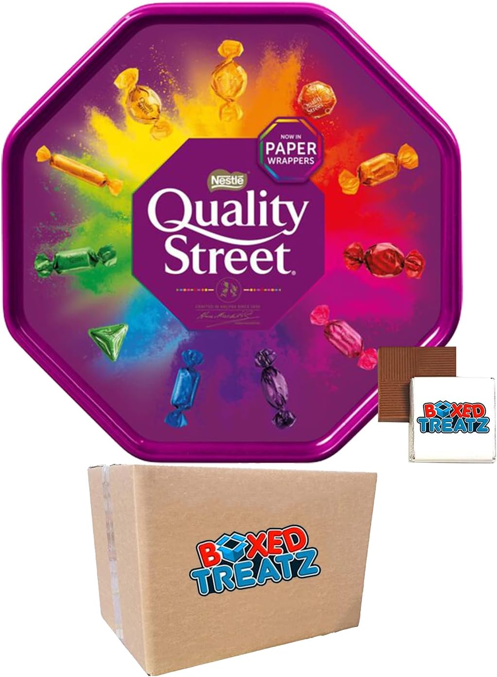 Cadbury Heroes 550g, Cadbury Roses 500g, Quality Street 600g