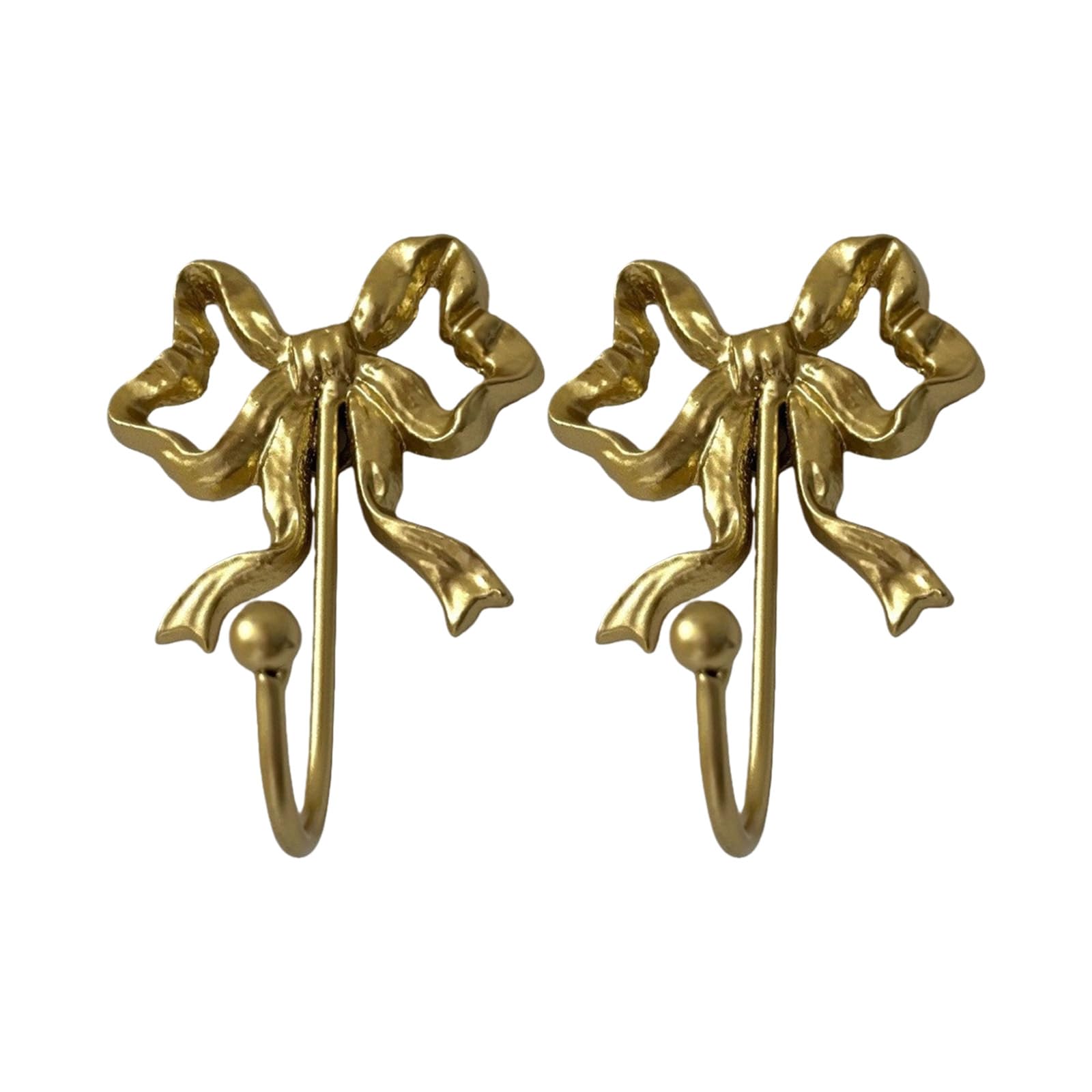 Our Fave Gold Of 2 Heavy Duty Iron Bows Shaped Hooks For Secure Hanging Coats Keys In Entryway Entryway Hook