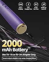 Vista 5 de 2-in-1 Detachable Muscle Massage Gun Deep Tissue with 20'' Extension Handle, Back and Neck Massager for Pain Relief, Handheld Massager for Shoulder