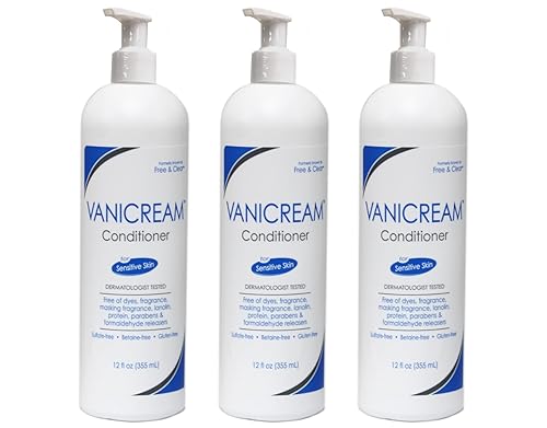 Acondicionador de pelo Free & Clear, 12oz., paquete de de 3