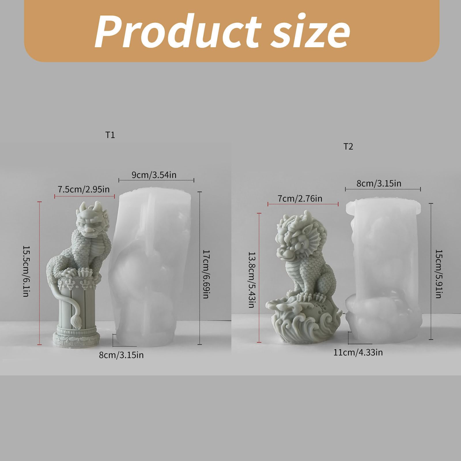 Moldes de silicona para manualidades, moldes con forma de animal, textura de silicona para hacer a mano, molde de resina para manualidades